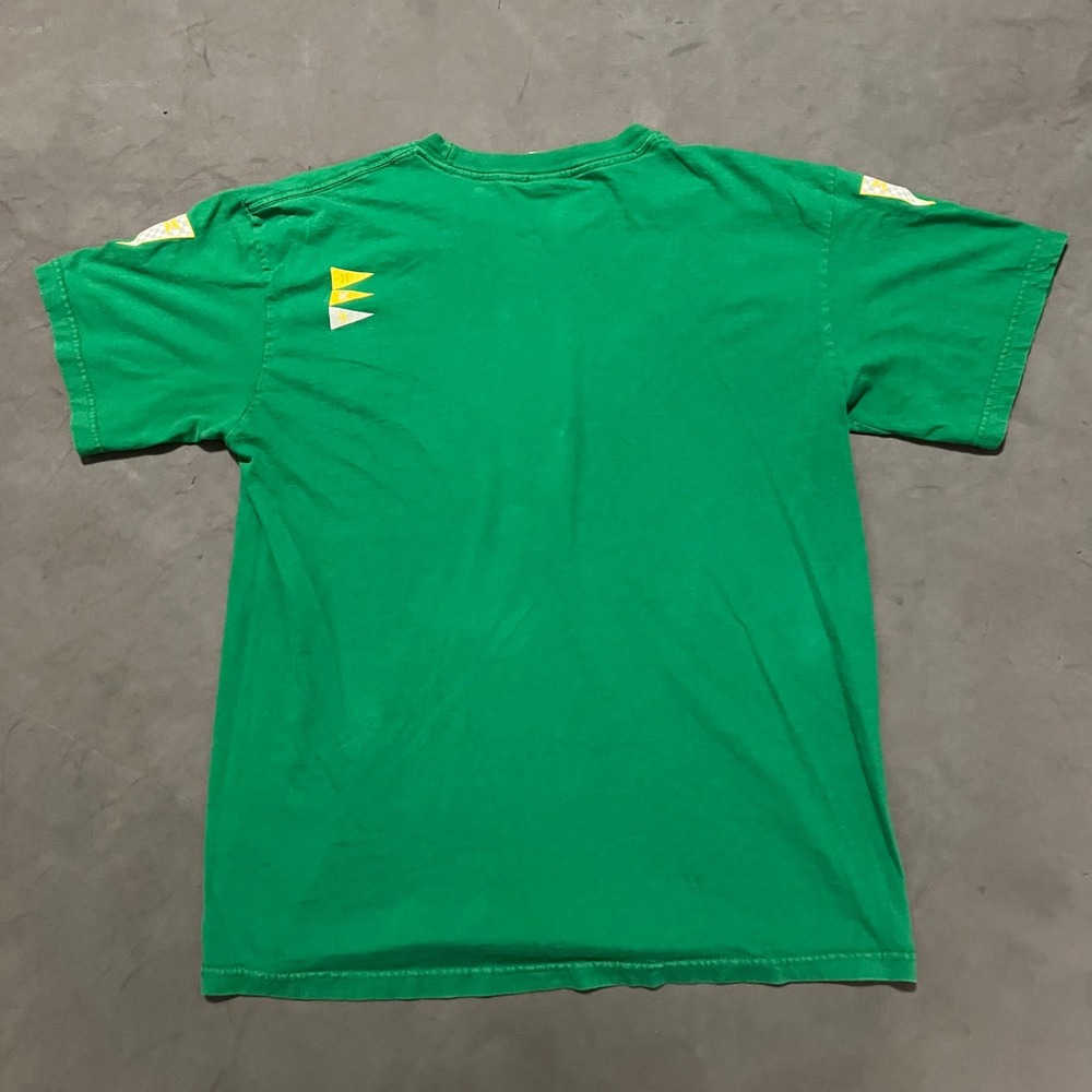 VTG Y2K Hurley International T-Shirt Mens Large Green Graphic Short Sleeve - Picture 2 of 11